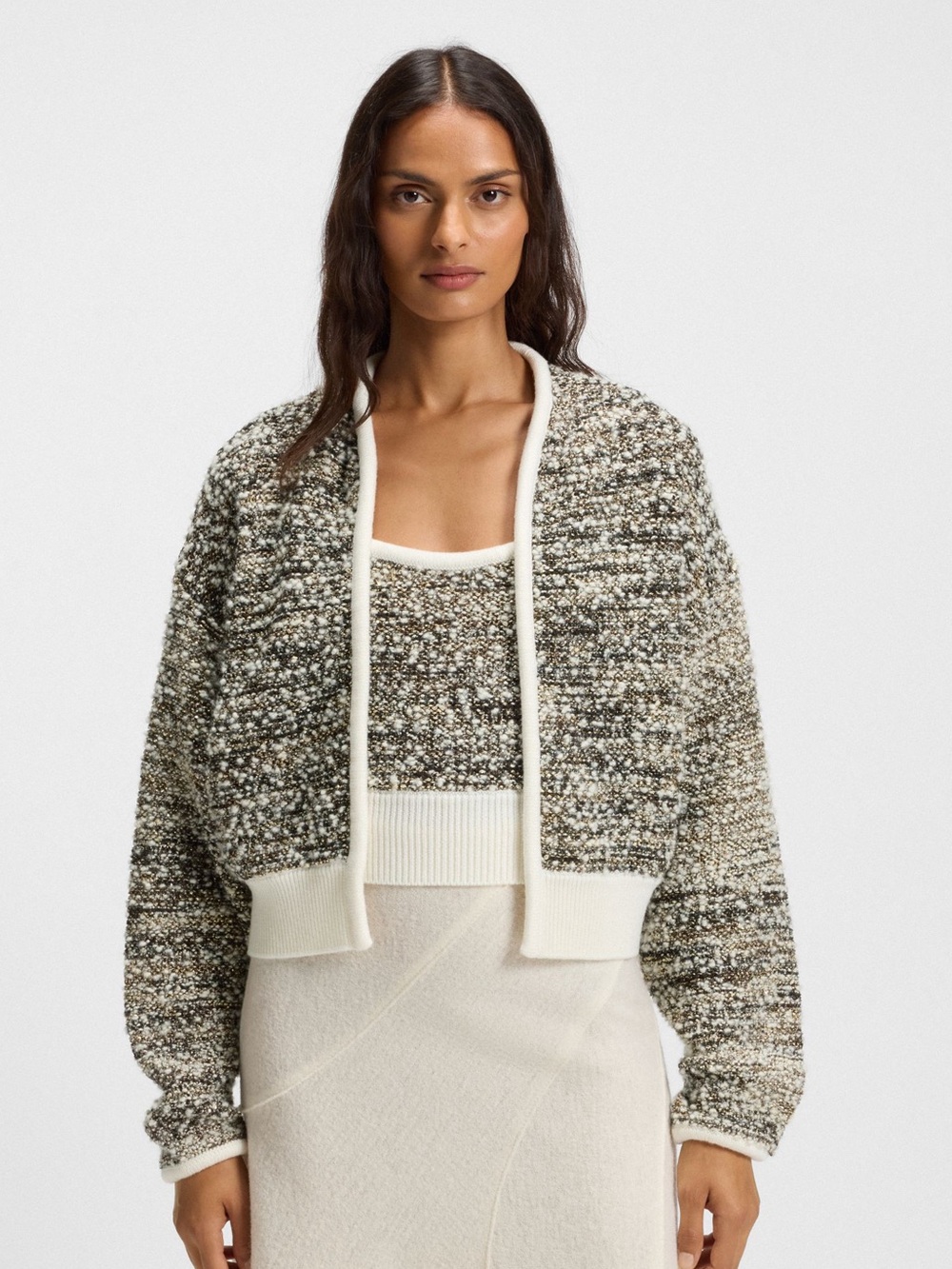 BOSS Tweed Cardigan in like new condition. ( Small / Medium)